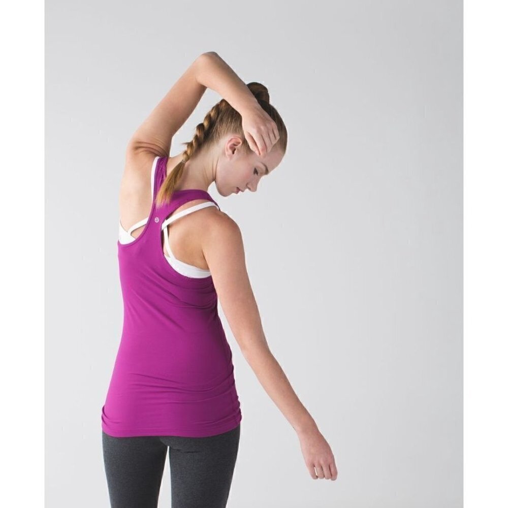 Lululemon Cool Racerback Regal Plum Purple Athletic Tank Top 4